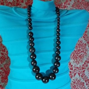 Black Bead Necklace